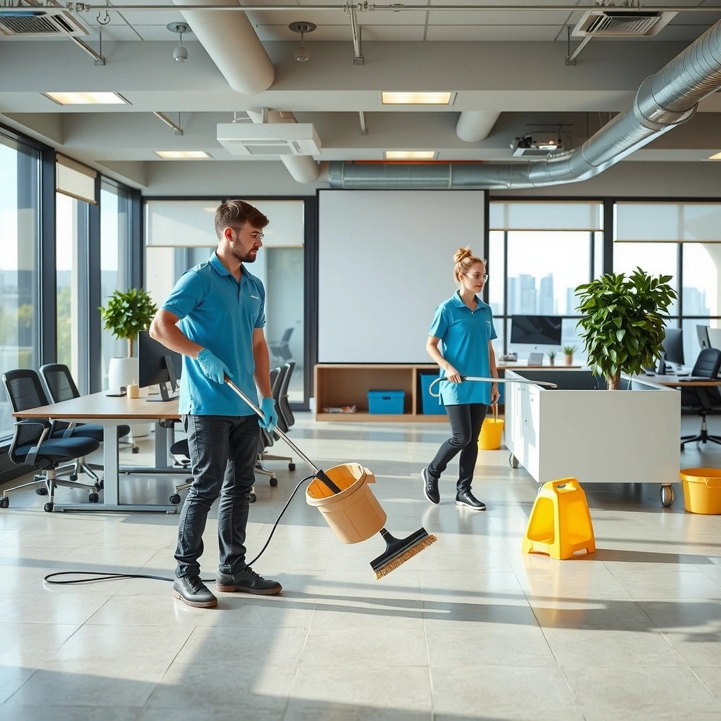 Commercial office cleaning service