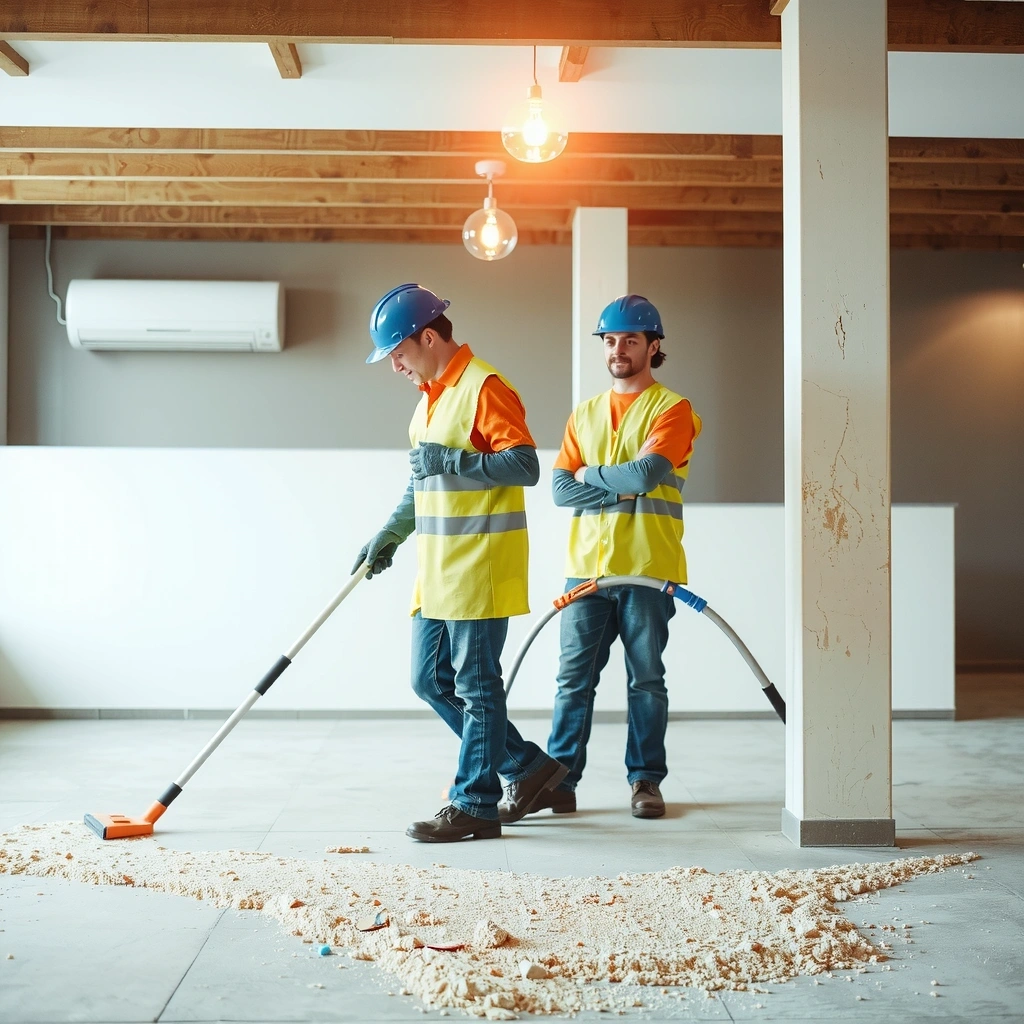 Post-construction cleaning service